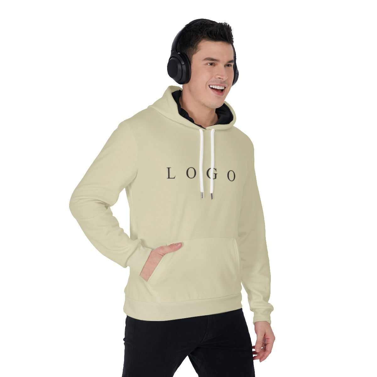 Hooded hoodie Sand