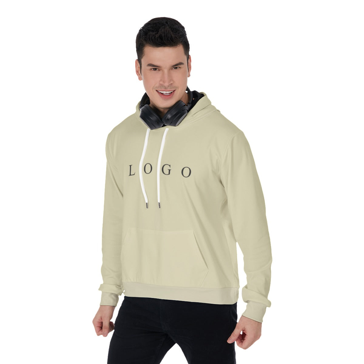 Hooded hoodie Sand